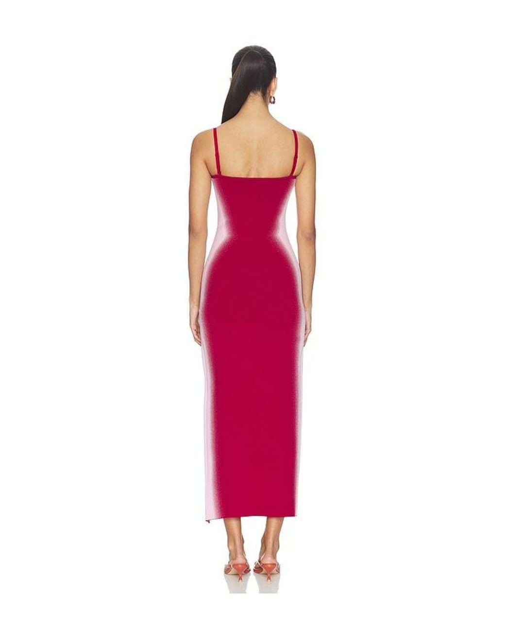 Ph5 Red Sherry Crochet Maxi Tank Dress