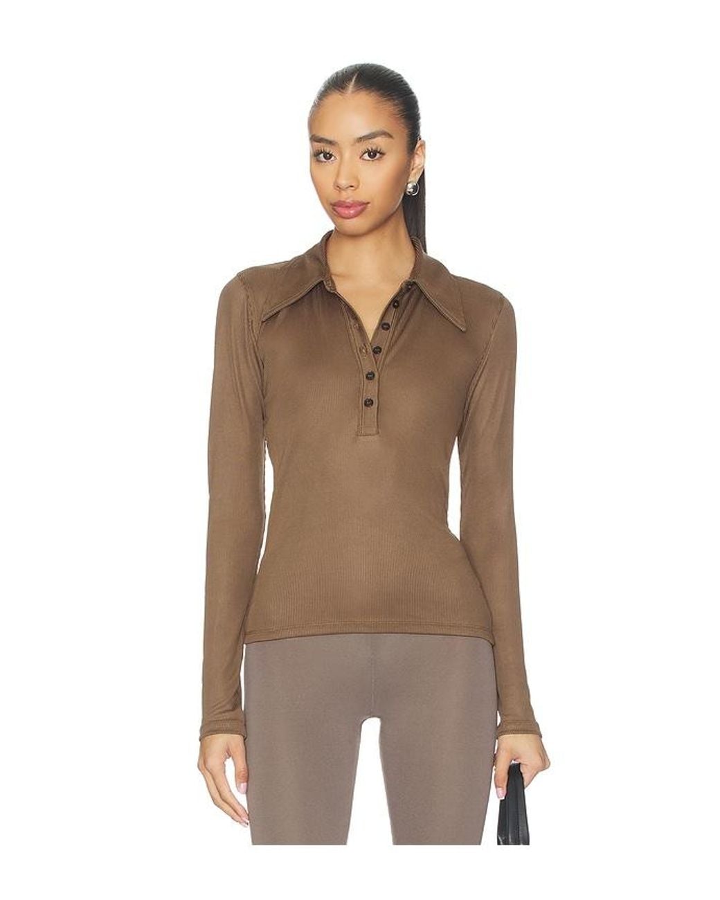 Citizens of Humanity Brown Shaea Polo Shirt