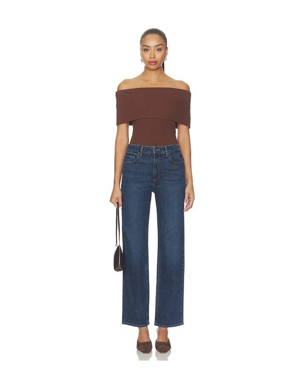 PAIGE Blue Rosarita Top