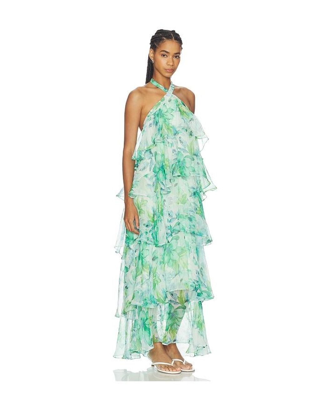 Astr Green Daiga Dress