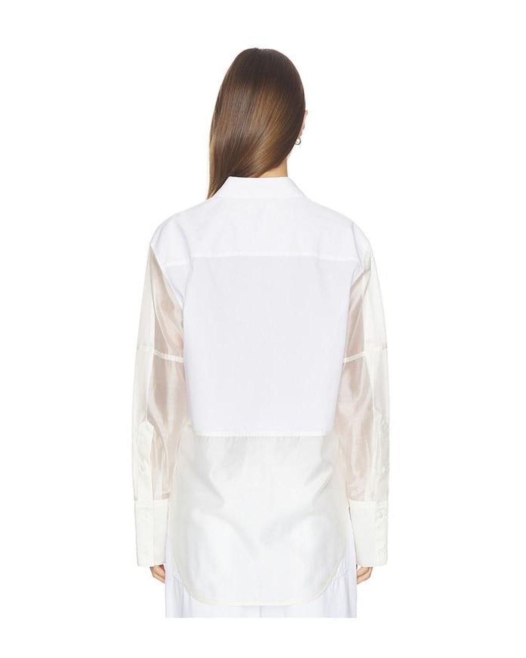 Helmut Lang White Combo Long Sleeve Shirt