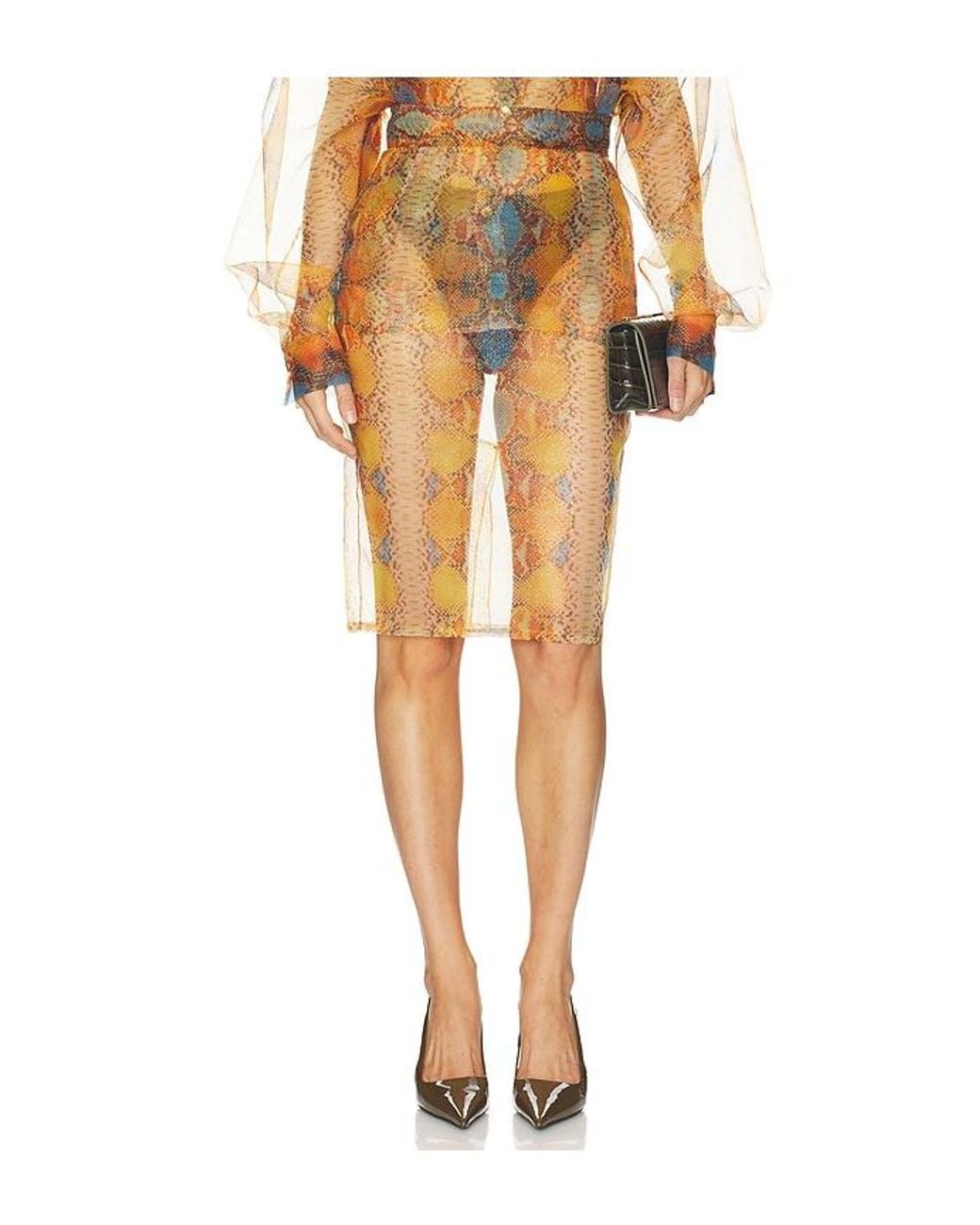 LAQUAN SMITH Multicolor Pencil Skirt