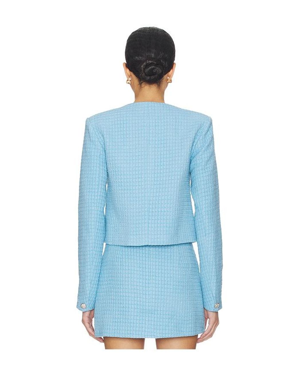 MORE TO COME Blue Willow Crop Jacket