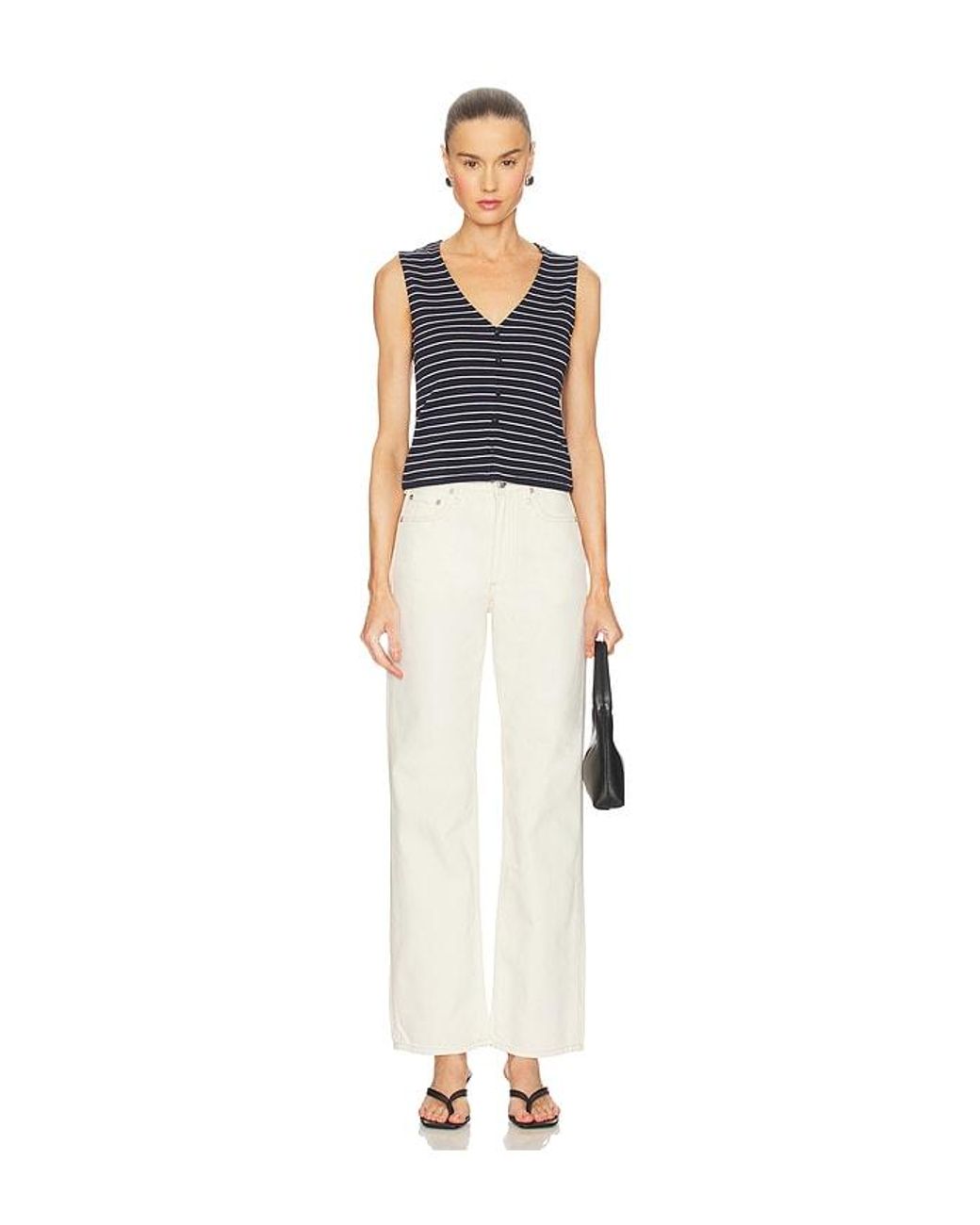 Rag & Bone White Gerade Shea