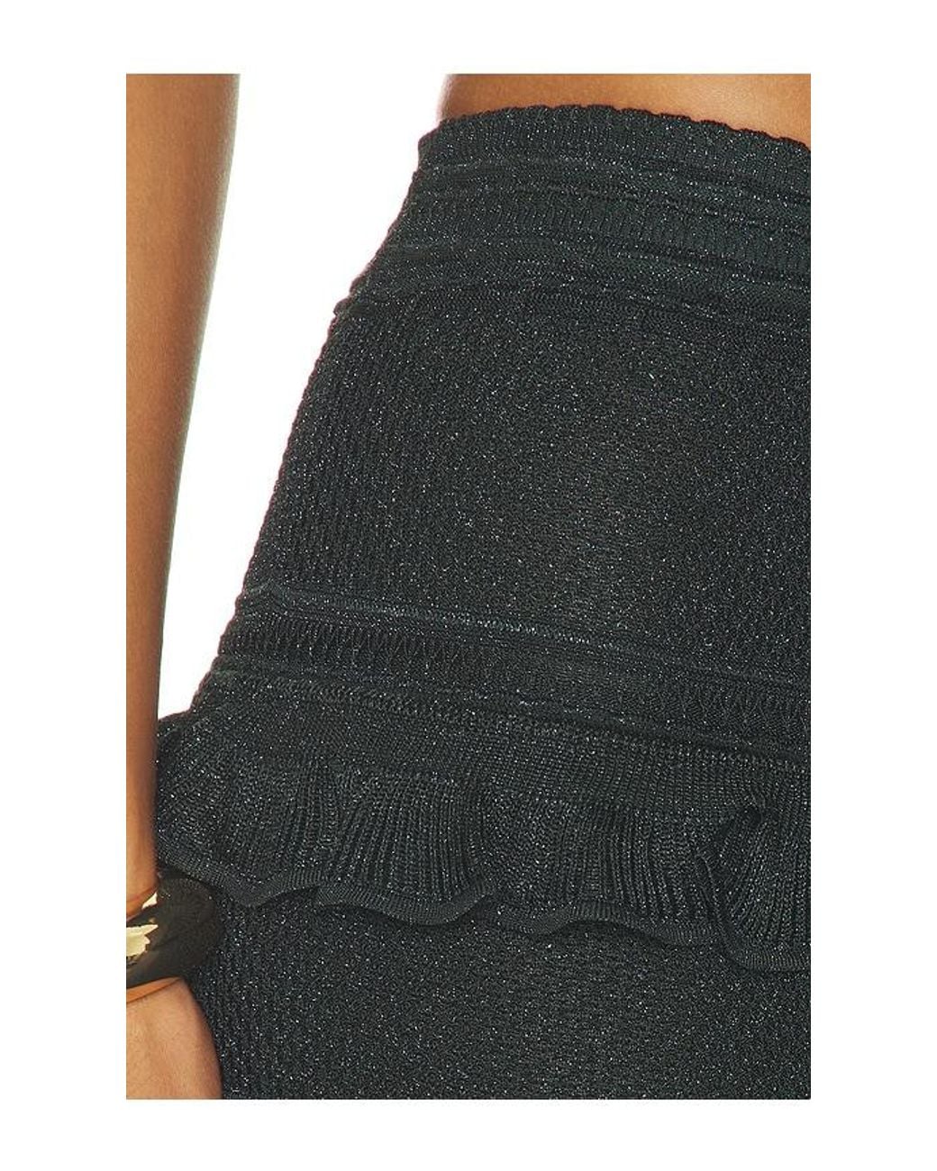 Zimmermann Black Valiant Frill Maxi Skirt