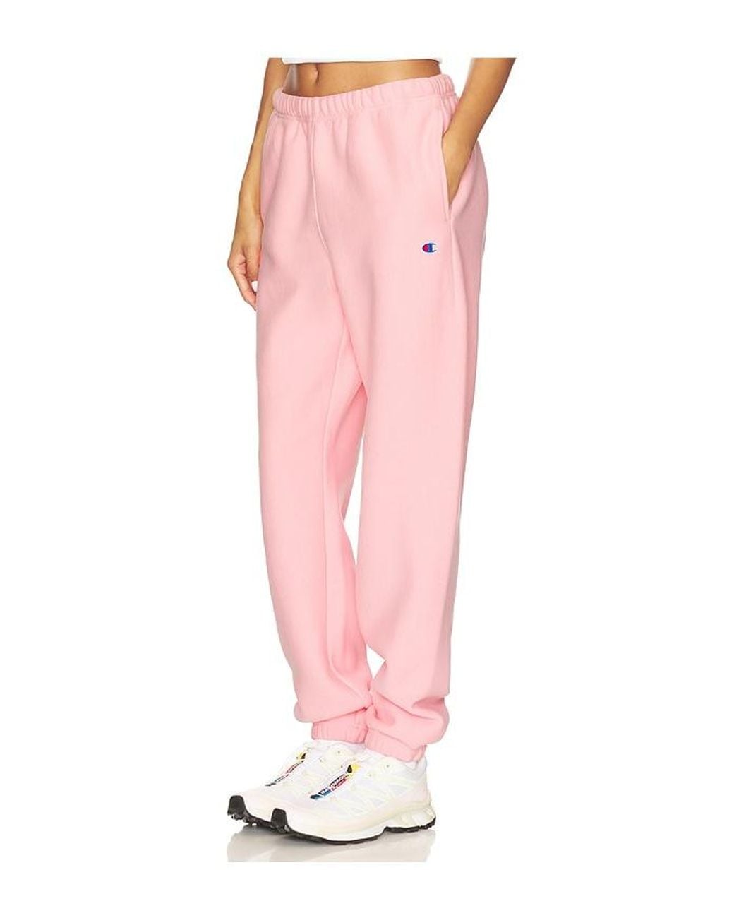 Champion Pink Essentials Reverse Weave Cinched Bottom Sweatpant