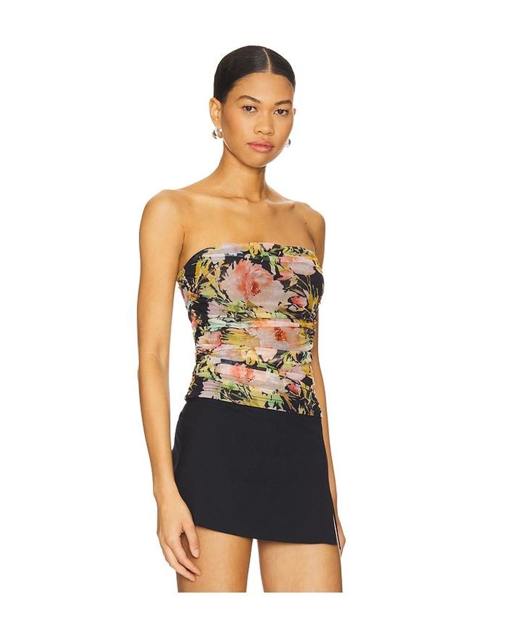 MORE TO COME Multicolor Everly Strapless Top