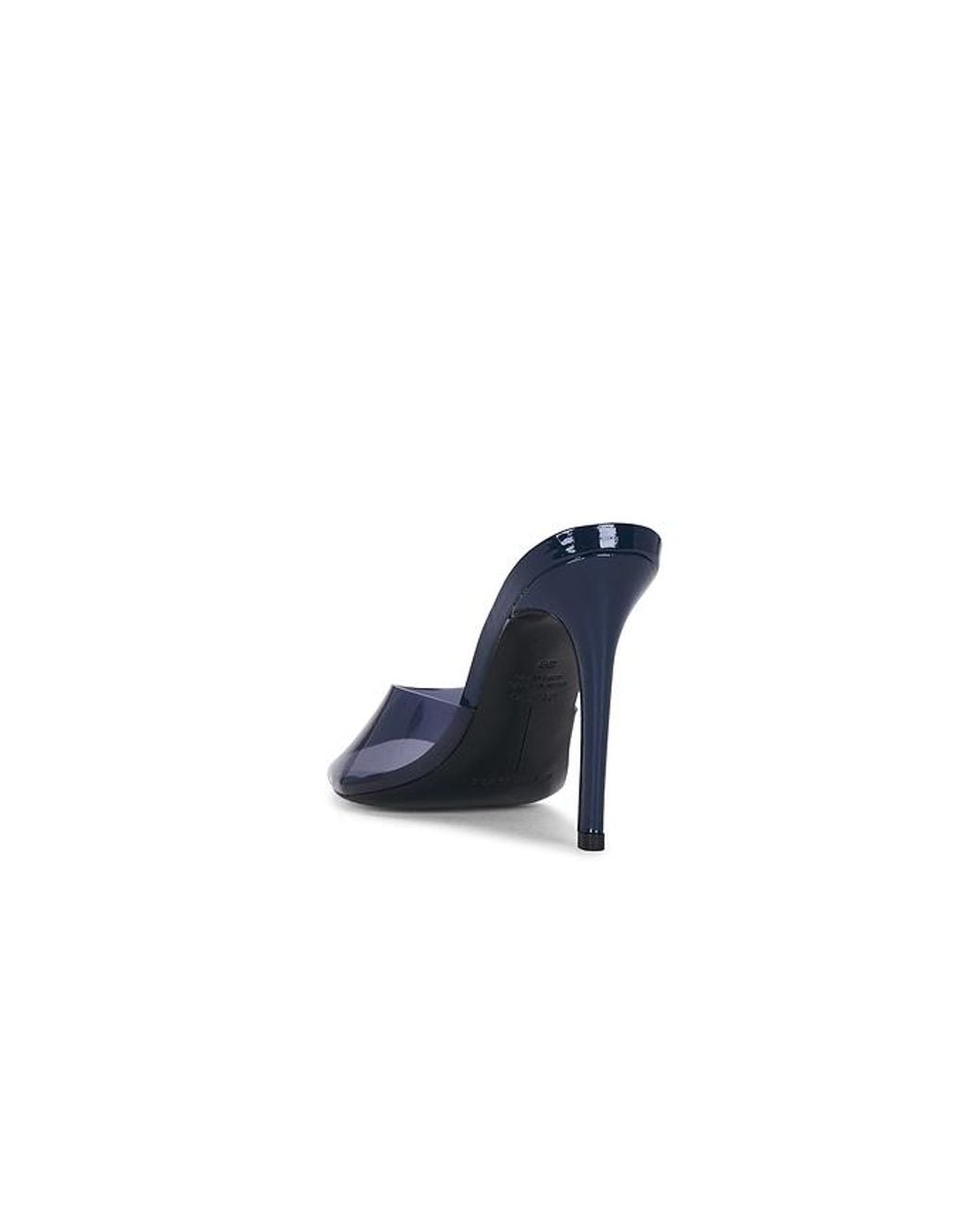 Black Suede Studio Blue Bella Mule