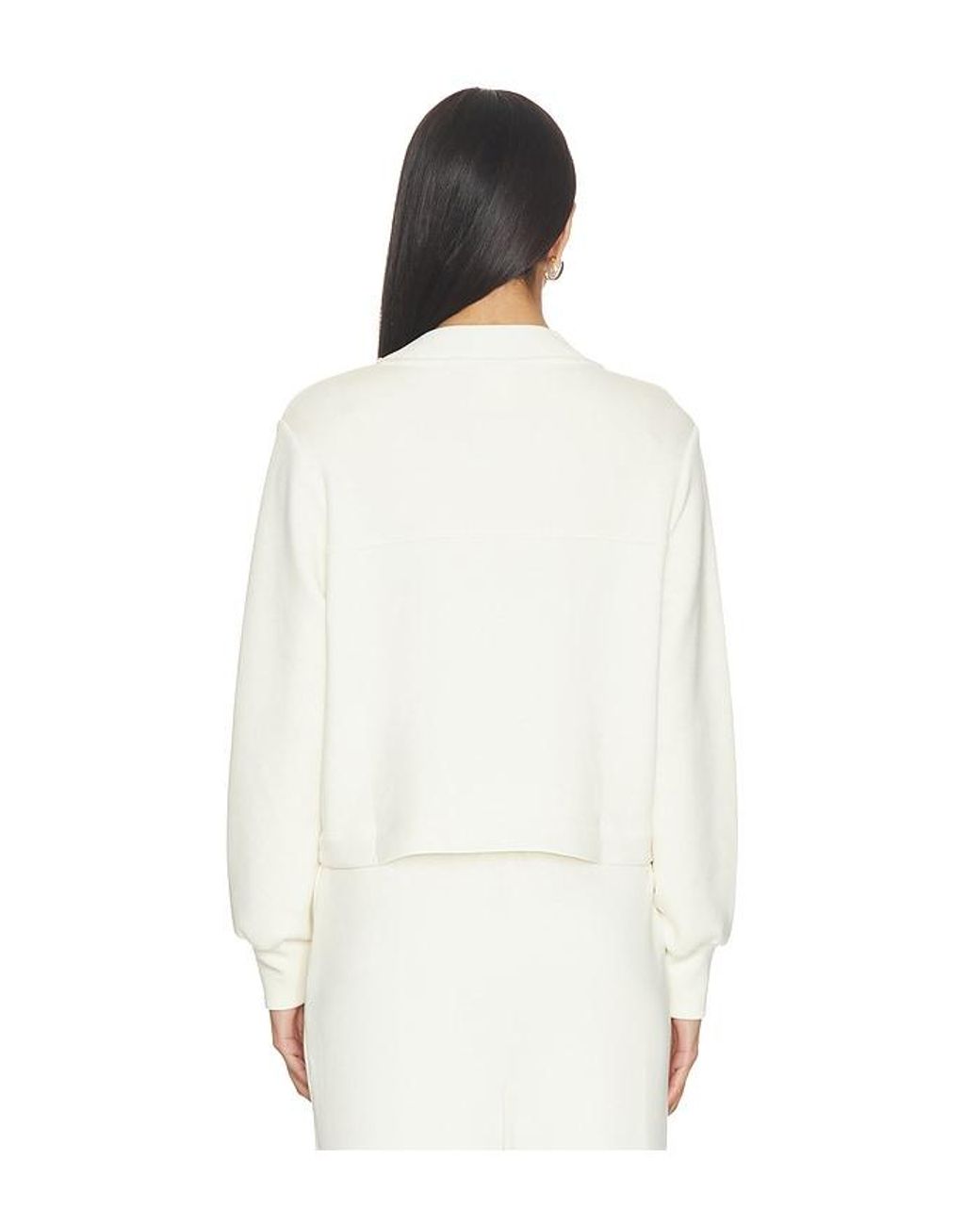 Varley White Hartwell Button Through Jacket