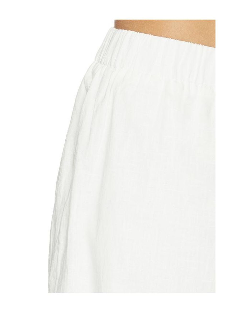 Artless White Linen Relaxed Pants