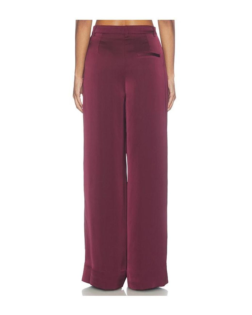 AMUR Purple Marley Satin Pant
