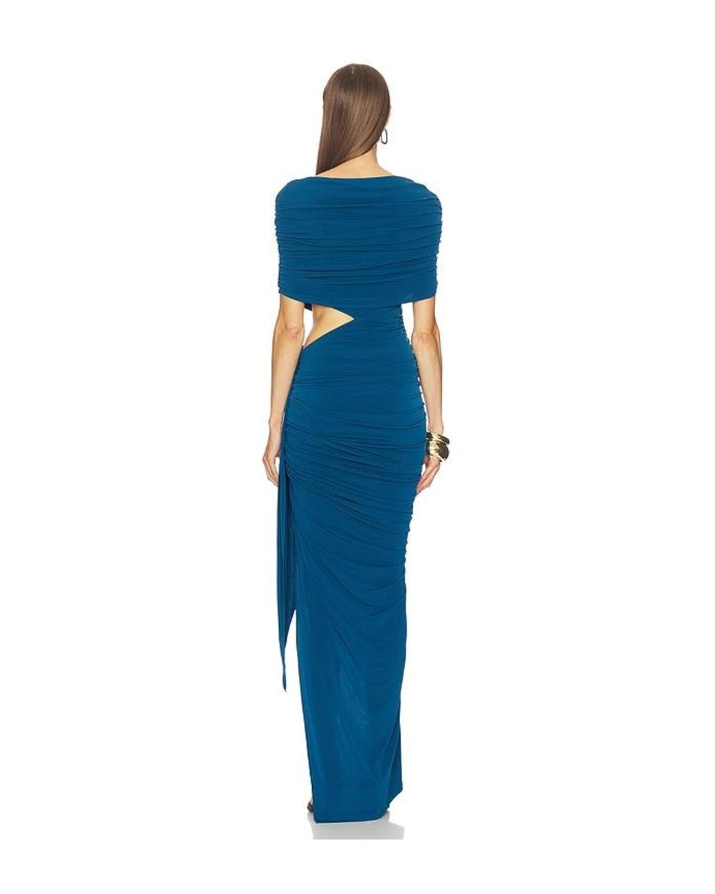Michael Costello Blue X Revolve Mortazza Maxi Dress