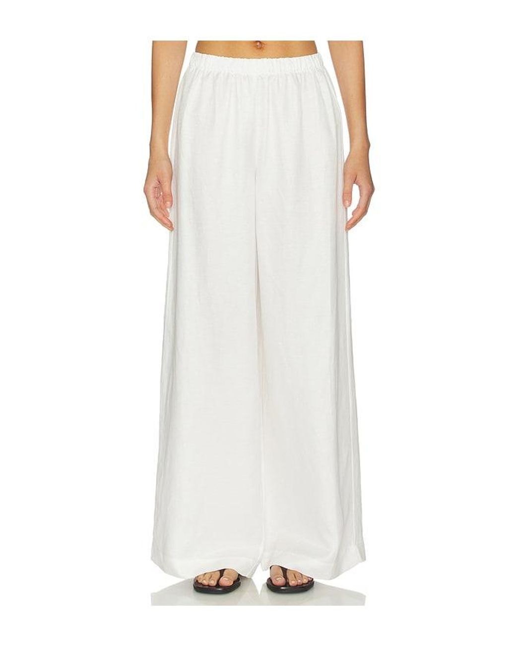 Anine Bing White Roslyn Pant