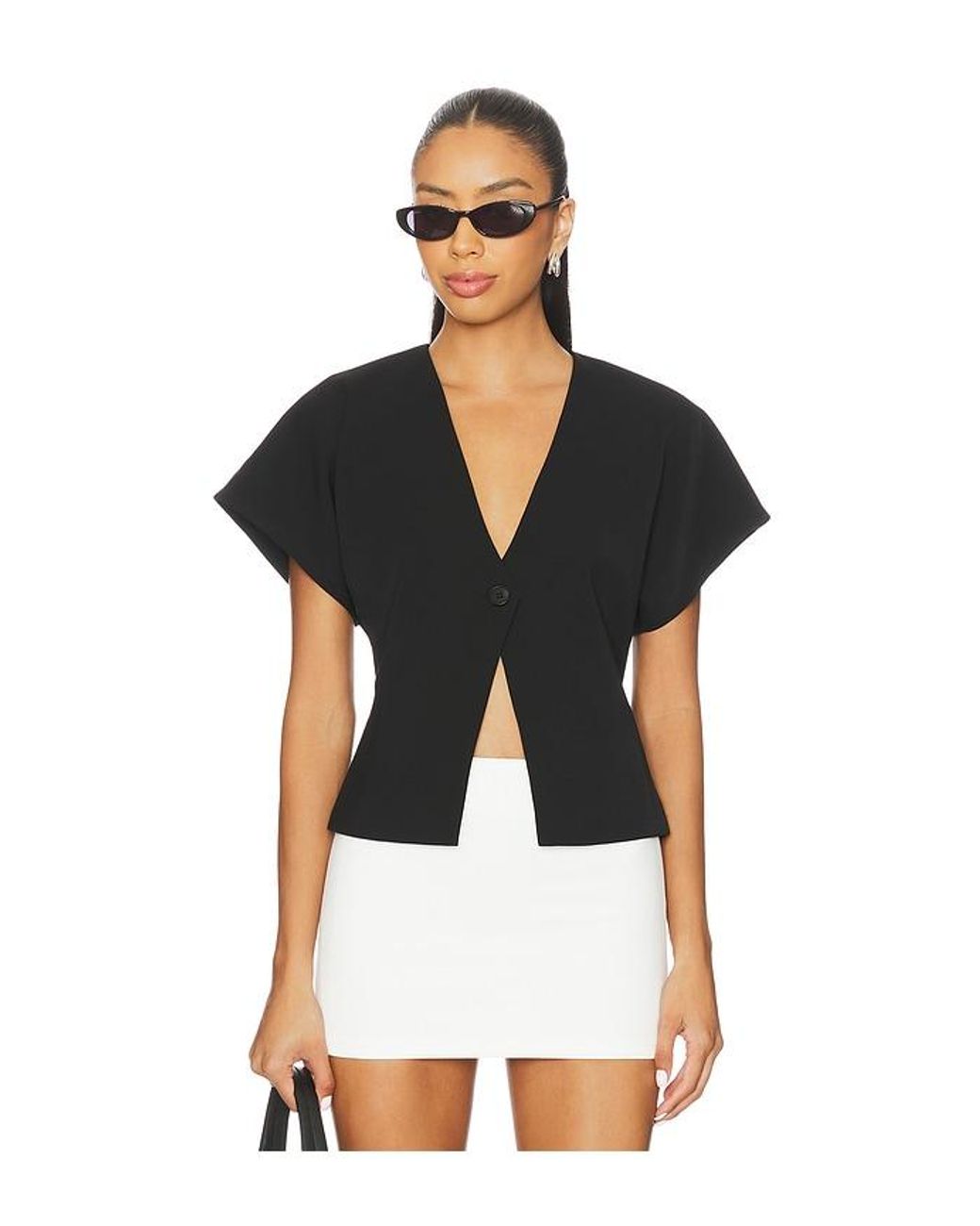 ALL THE WAYS Black Wanda Top