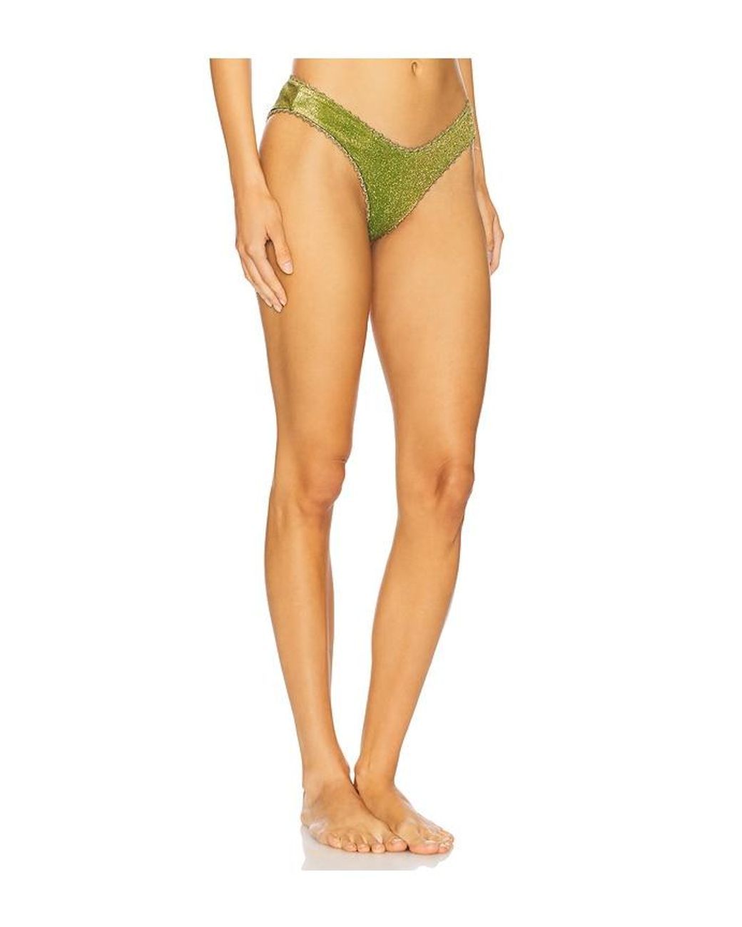 Devon Windsor Green Wade Bikini Bottom