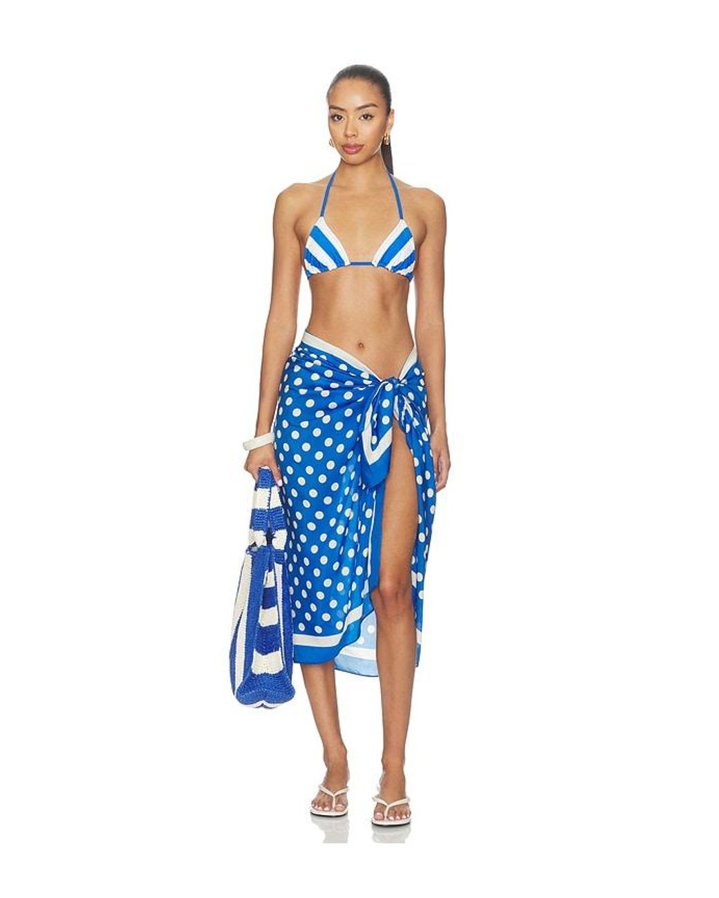Solid & Striped Blue The Long Pareo
