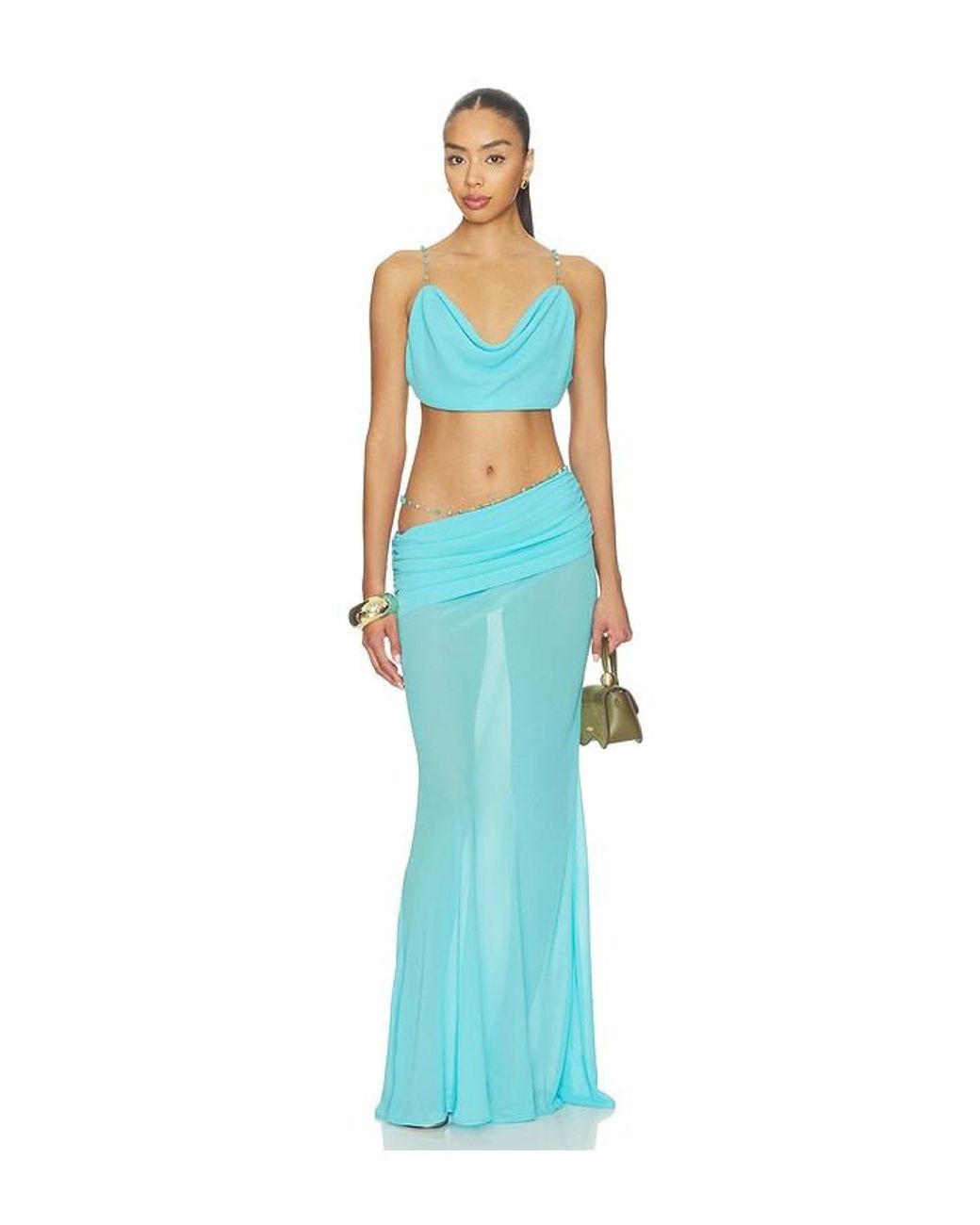 Nbd Blue Kalika Top