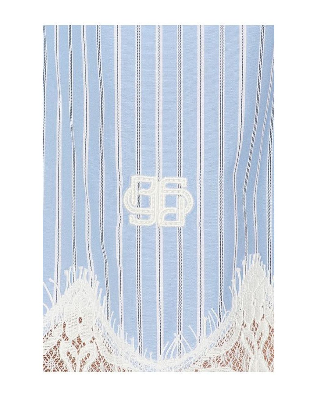 Jonathan Simkhai Blue Calder Cotton Lace Mini Dress