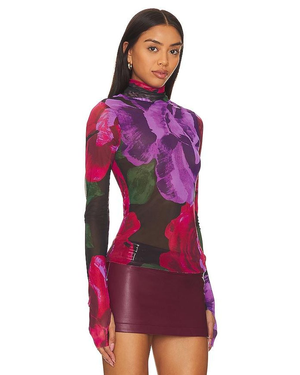 AFRM Red Zadie Top