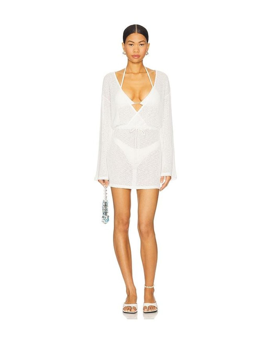 Lovers + Friends White Freya Mini Dress
