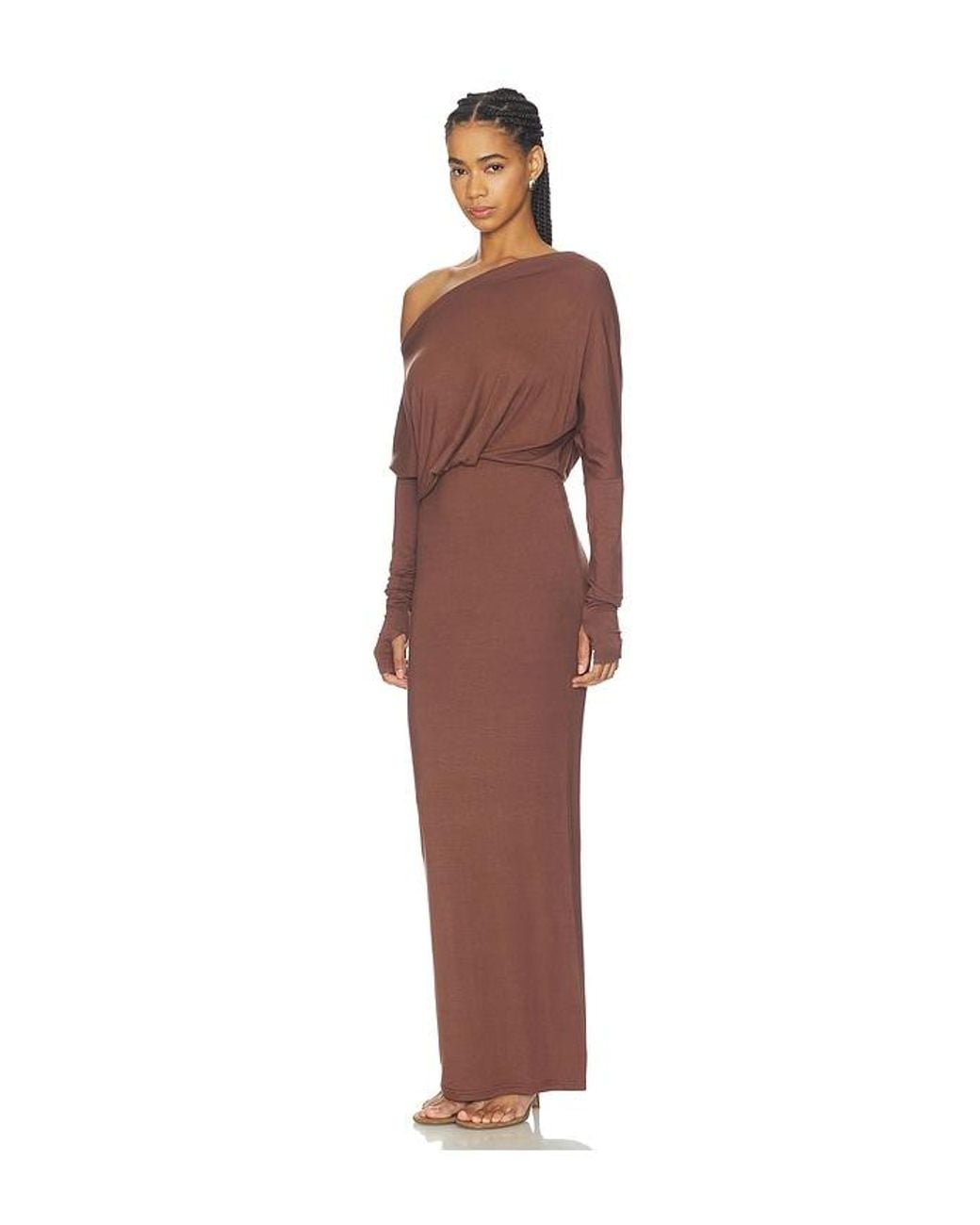 ALL THE WAYS Brown Florrie Maxi Dress