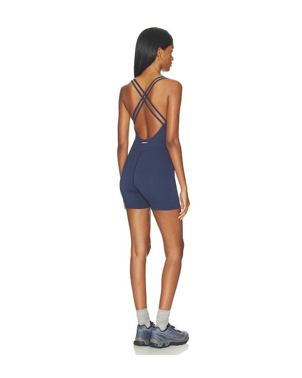 ADANOLA Blue Ultimate Low Cross Back Romper