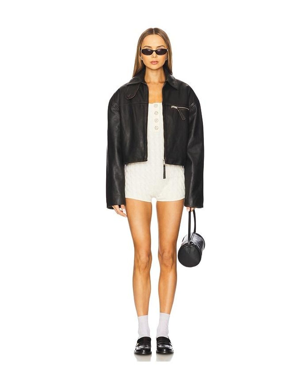 FRAME White Cable Playsuit