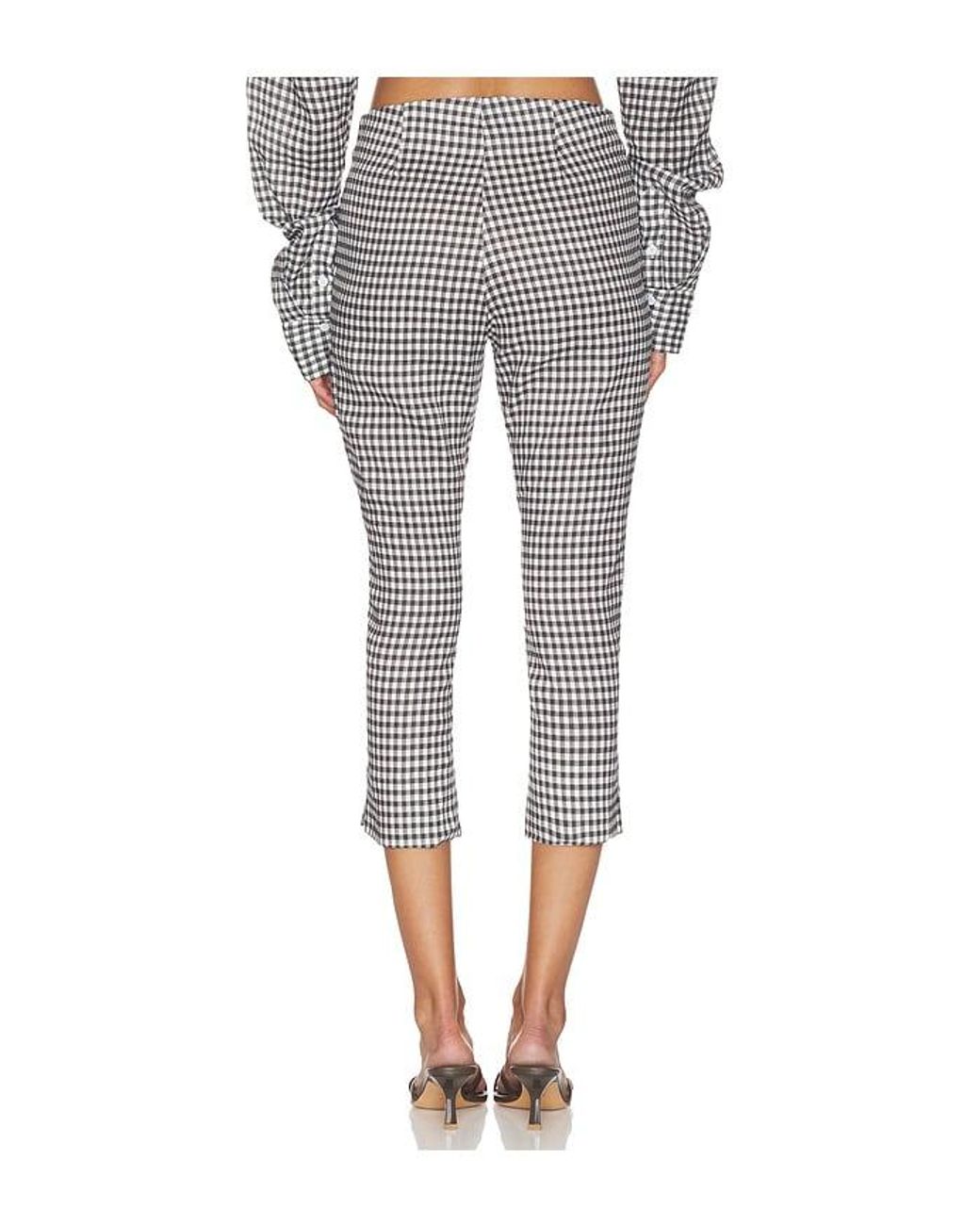 AEXAE Gray X Revolve Linen Capri Pant