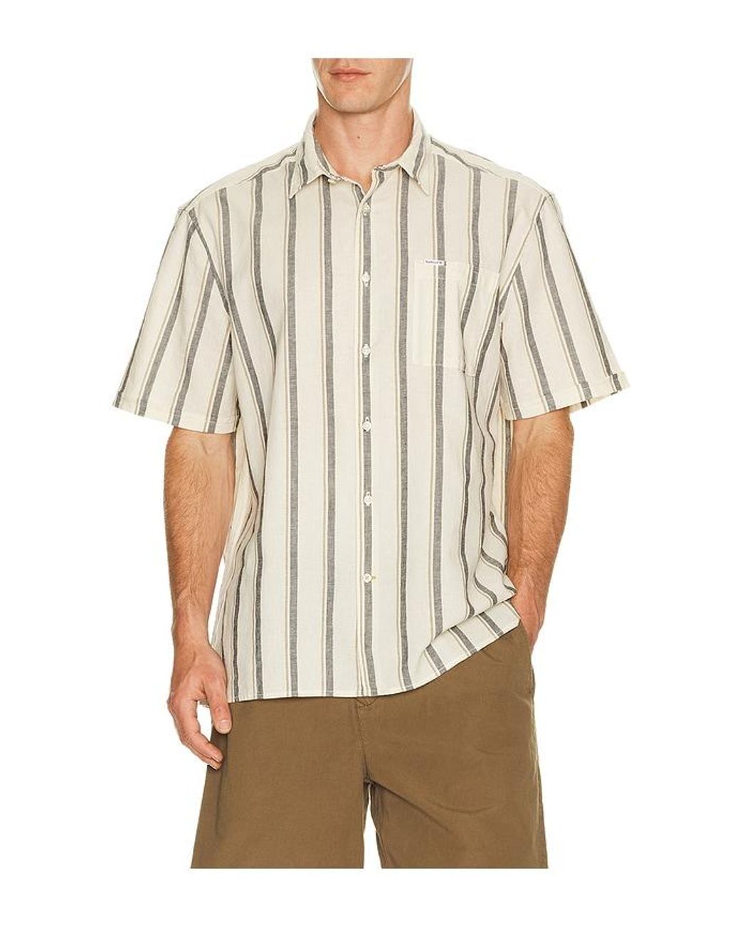 Barbour Natural Barkend Striped Summer Shirt for men