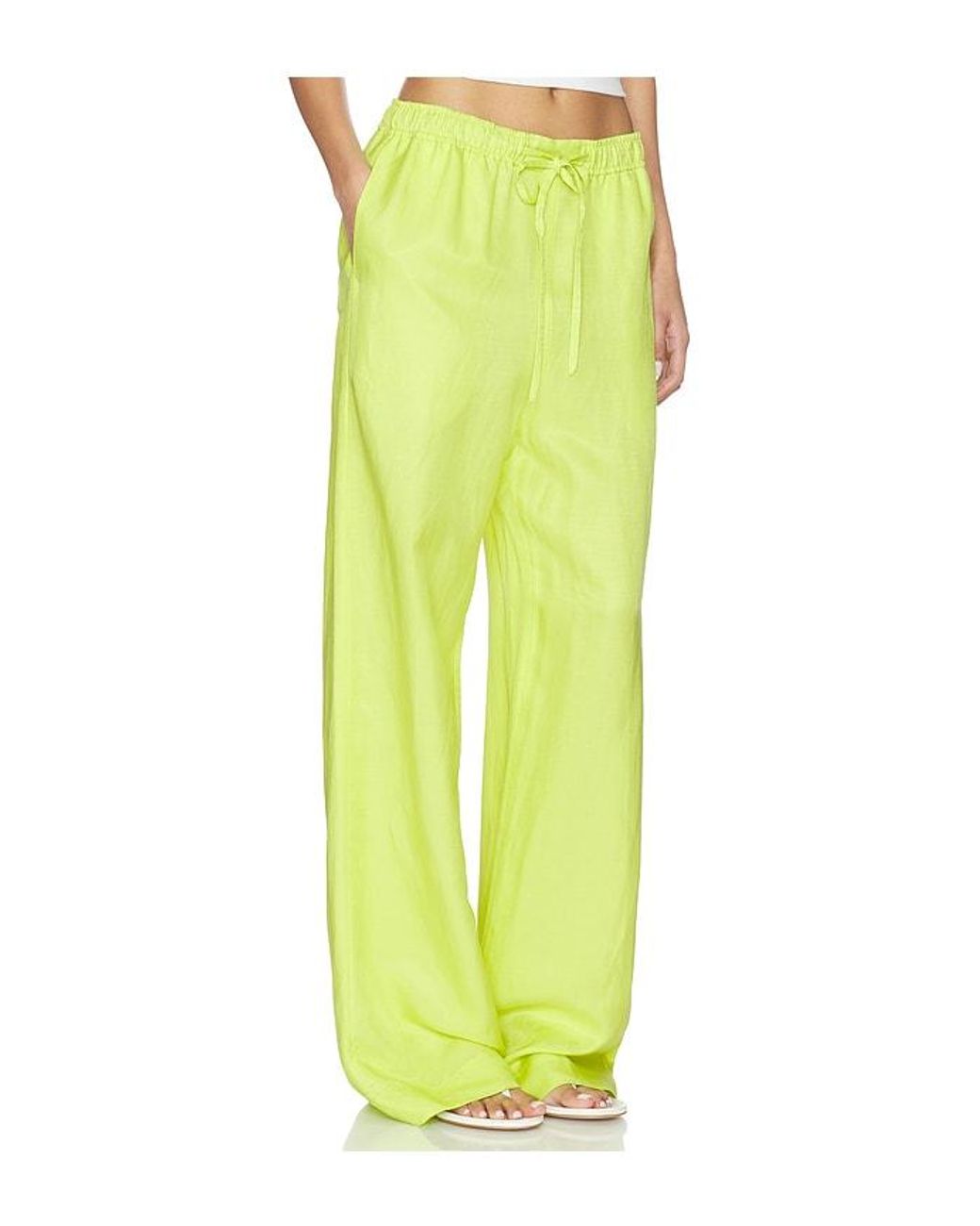 Polo Ralph Lauren Yellow Standard Wide Leg Pant