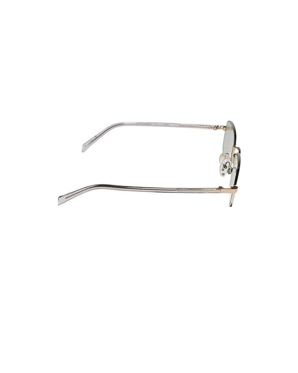 DIFF Metallic X Rachael Kirkconnell Metal Rectangle Sunglasses
