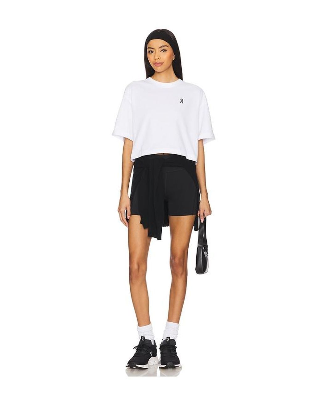 On Shoes White Club Boxy Tee