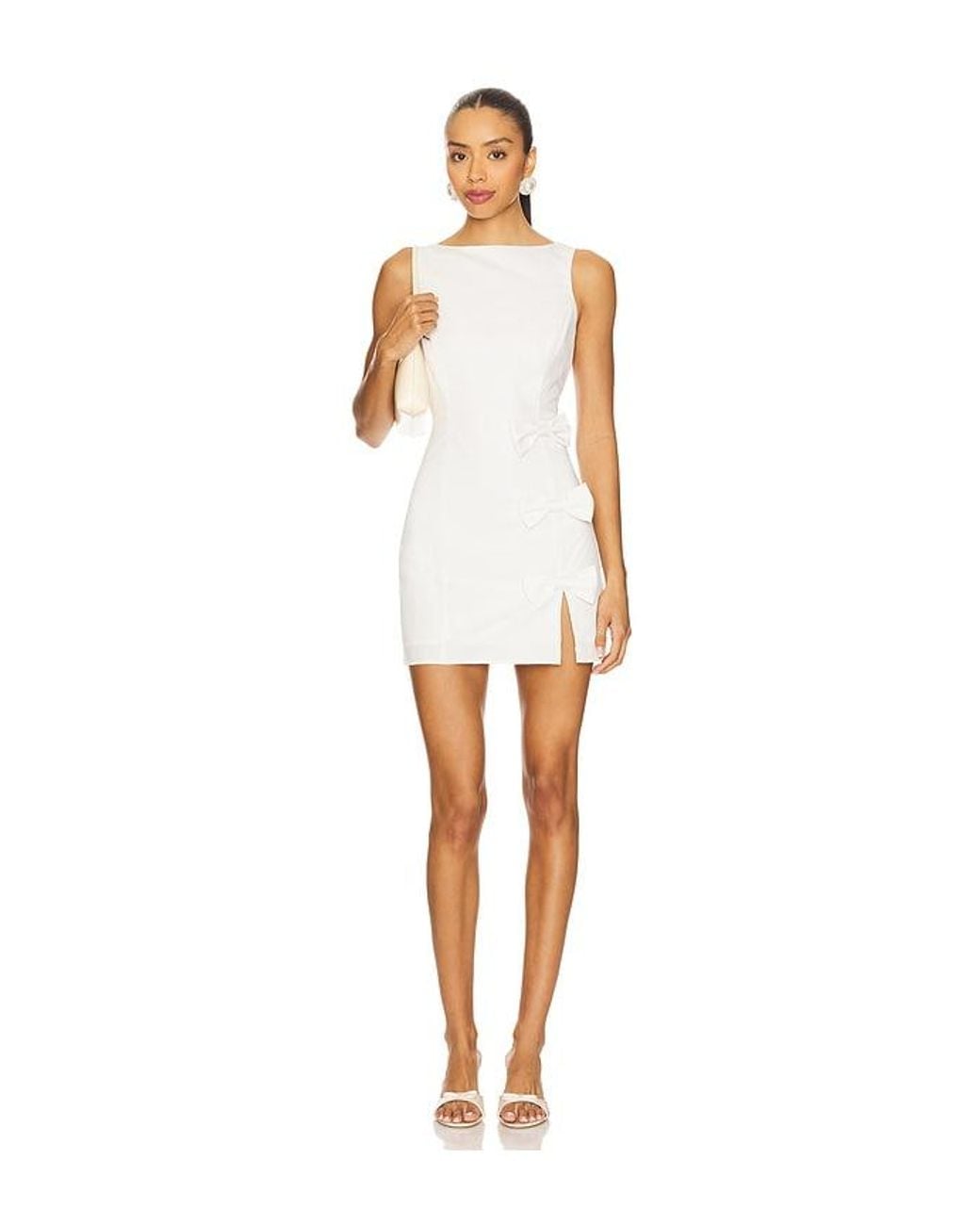MORE TO COME White Meryl Mini Dress