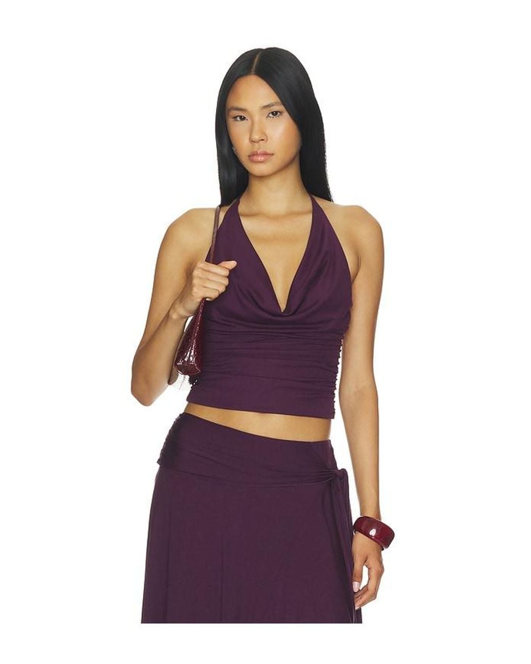 Nia Purple Fabrizio Top