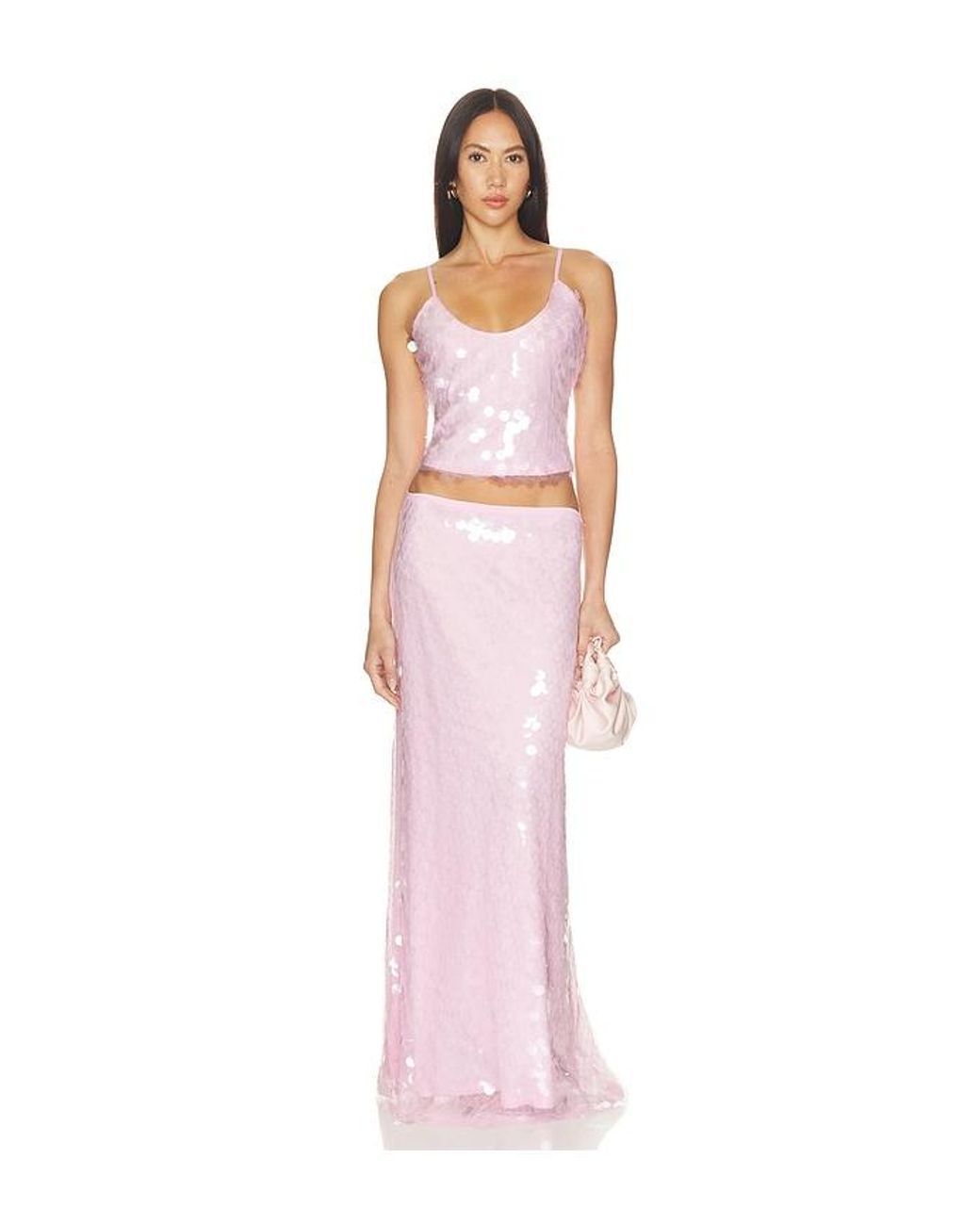 SNDY'S Pink X Revolve Calliope Maxi Skirt