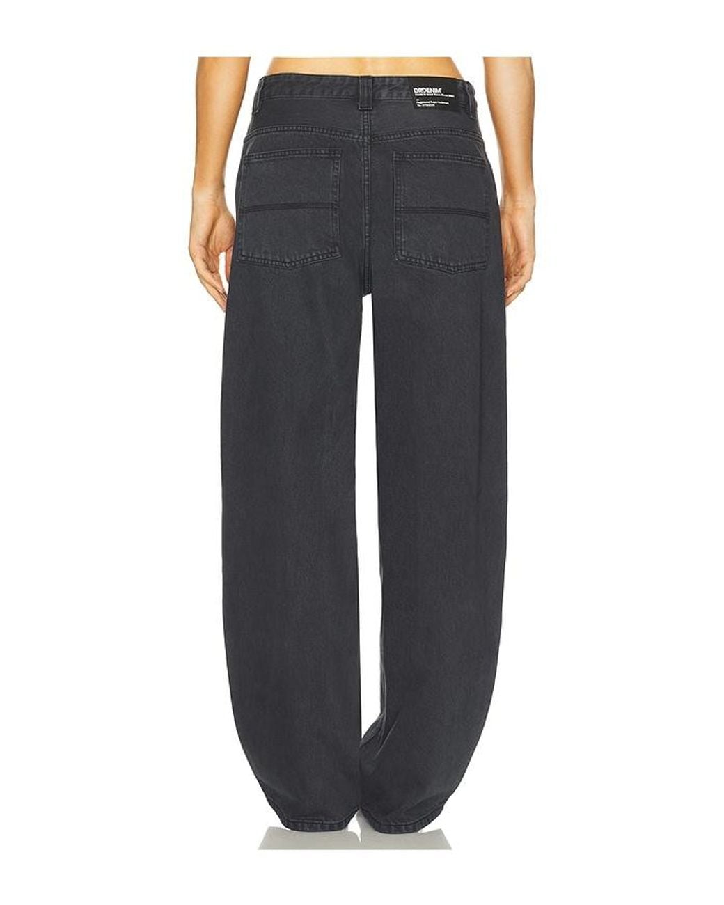 Dr. Denim Black Jena Double Knee Wide Leg