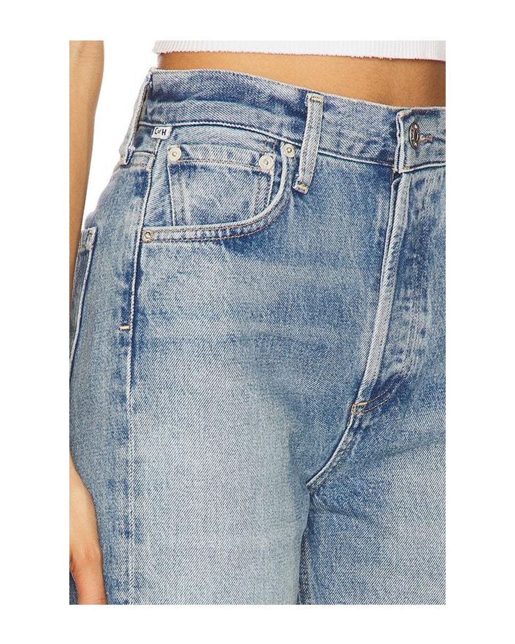 Citizens of Humanity Blue Blaine High Rise Straight Jeans