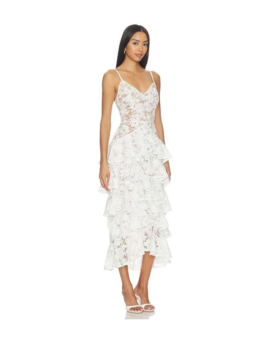 Nadine Merabi White Saffron Dress