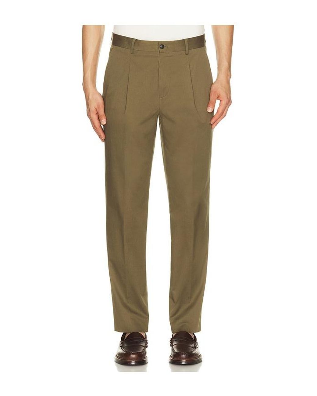 Barbour Green Bellamy Cotton Trouser for men