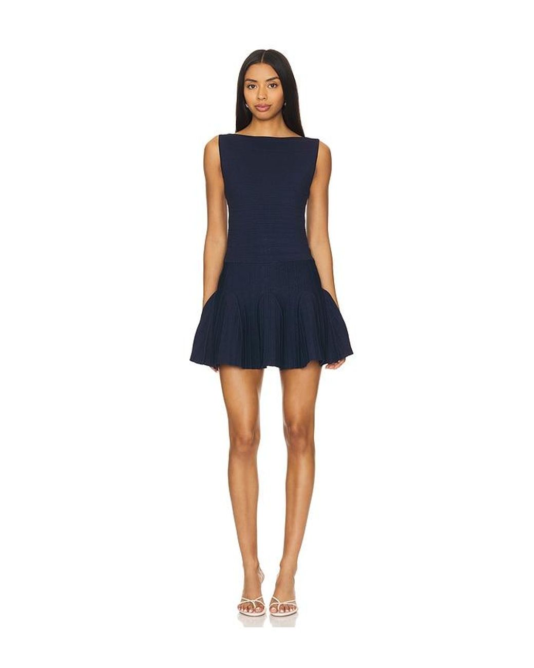 retroféte Blue Audrina Dress