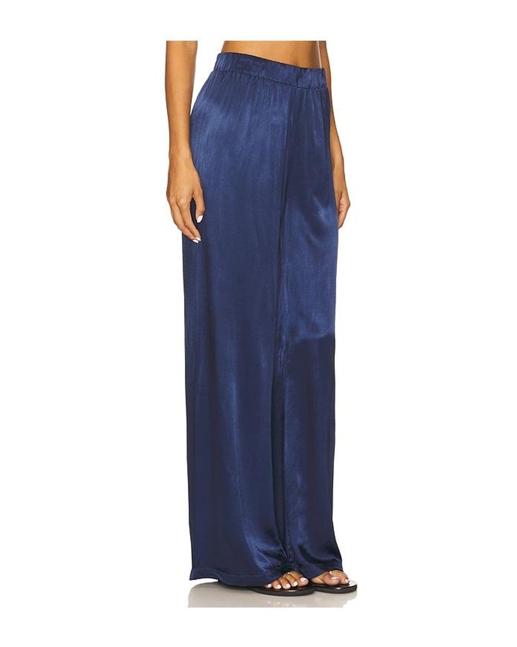 Lamade Blue Call Chill Silky Wide Leg Long Pant