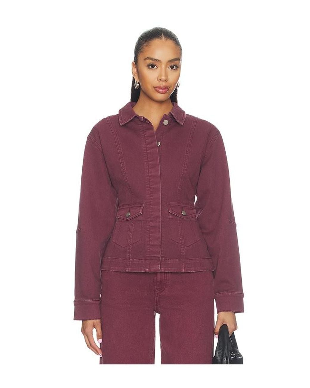 SOVERE Purple Blaine Denim Jacket