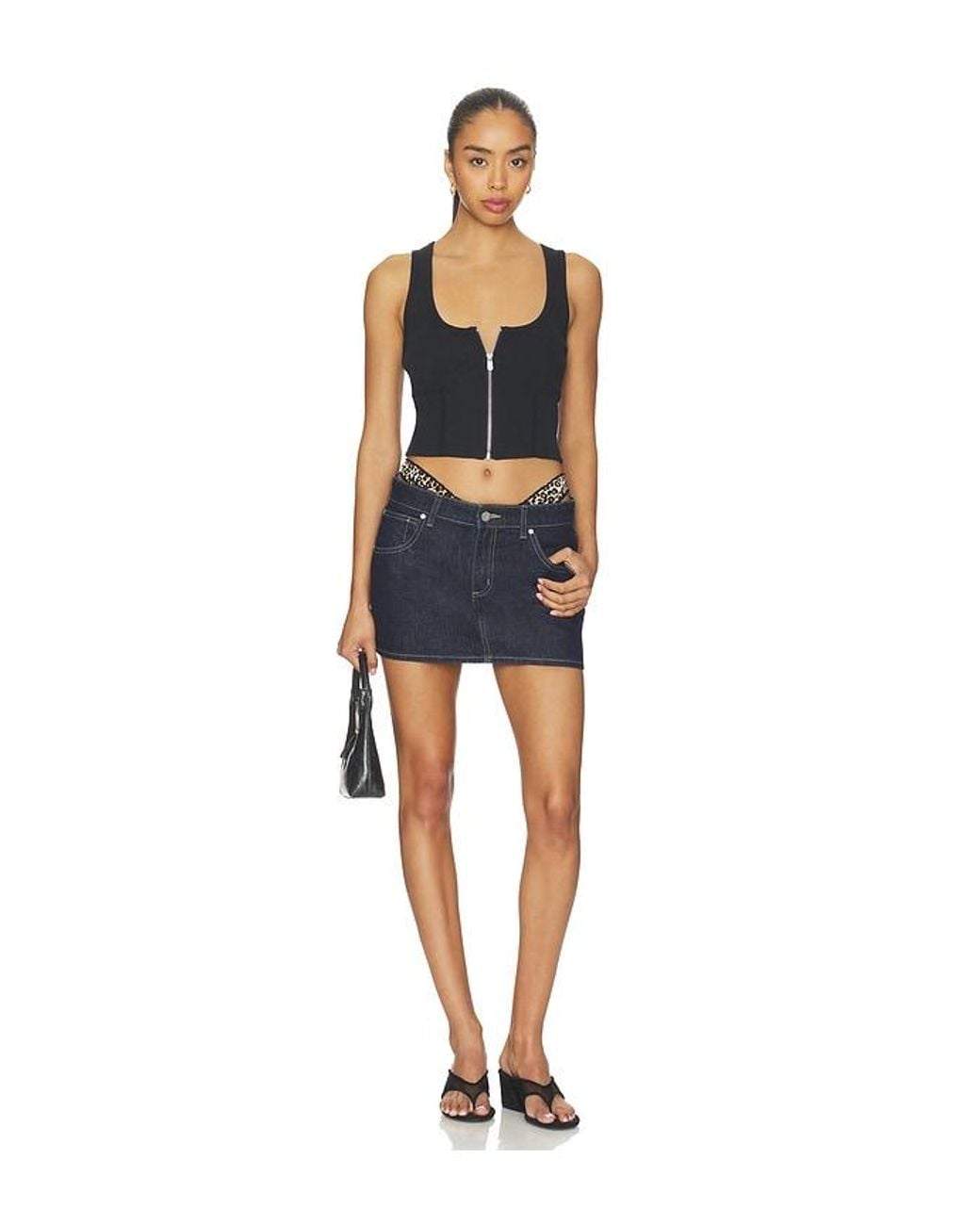 A.Brand Blue Bustier Tank Top
