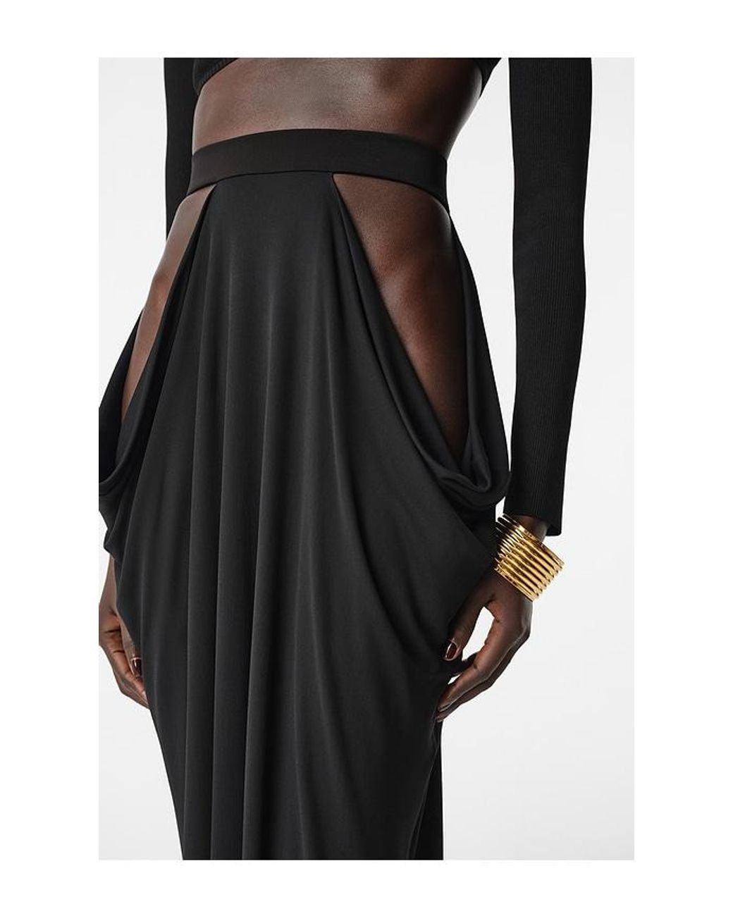 REVOLVE LOS ANGELES Black Aubin Maxi Skirt