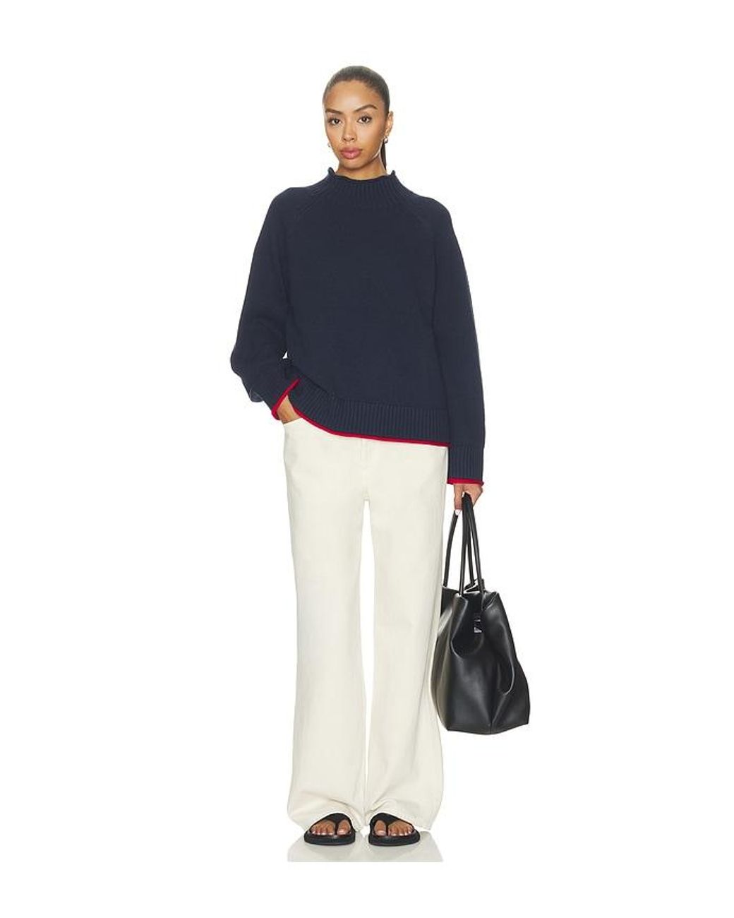 Hazel Roll Neck Pullover en Navy Rag & Bone en coloris Blue