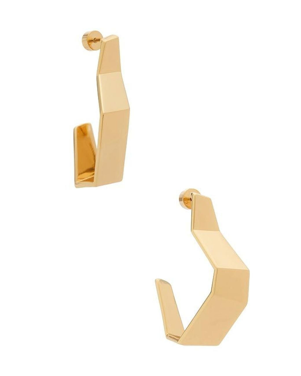 Bevza White Broken Shape Earrings