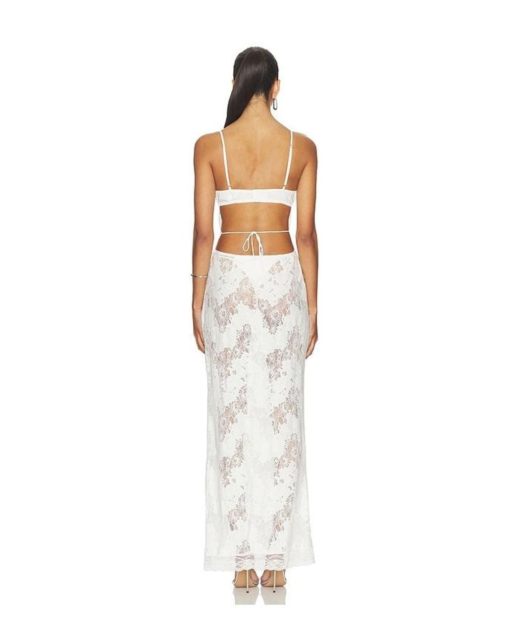 I.AM.GIA White Leona Maxi Dress