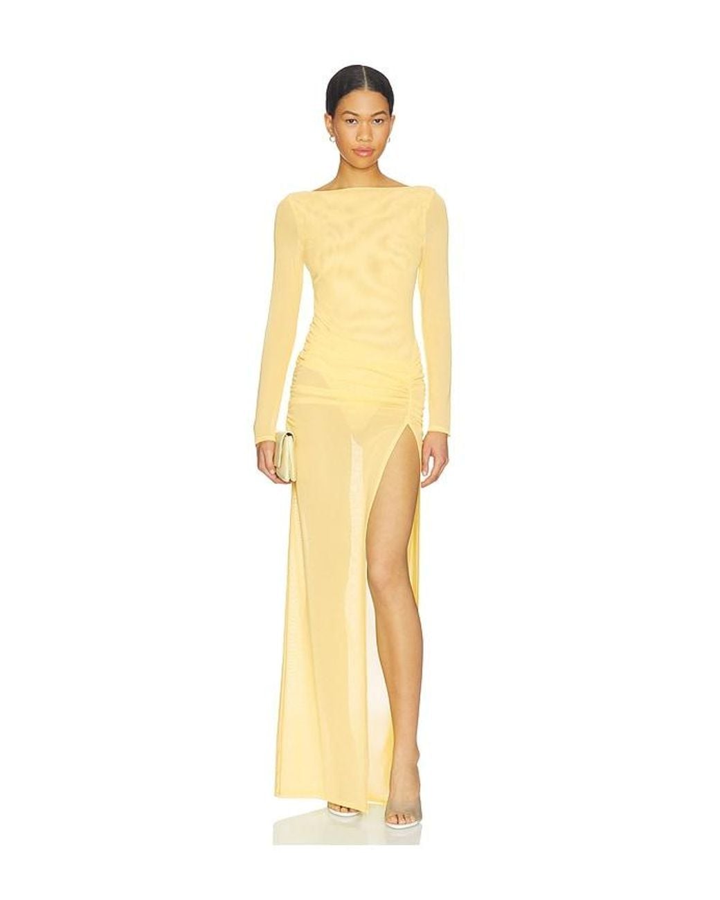 Nbd Metallic Amalya Maxi Dress