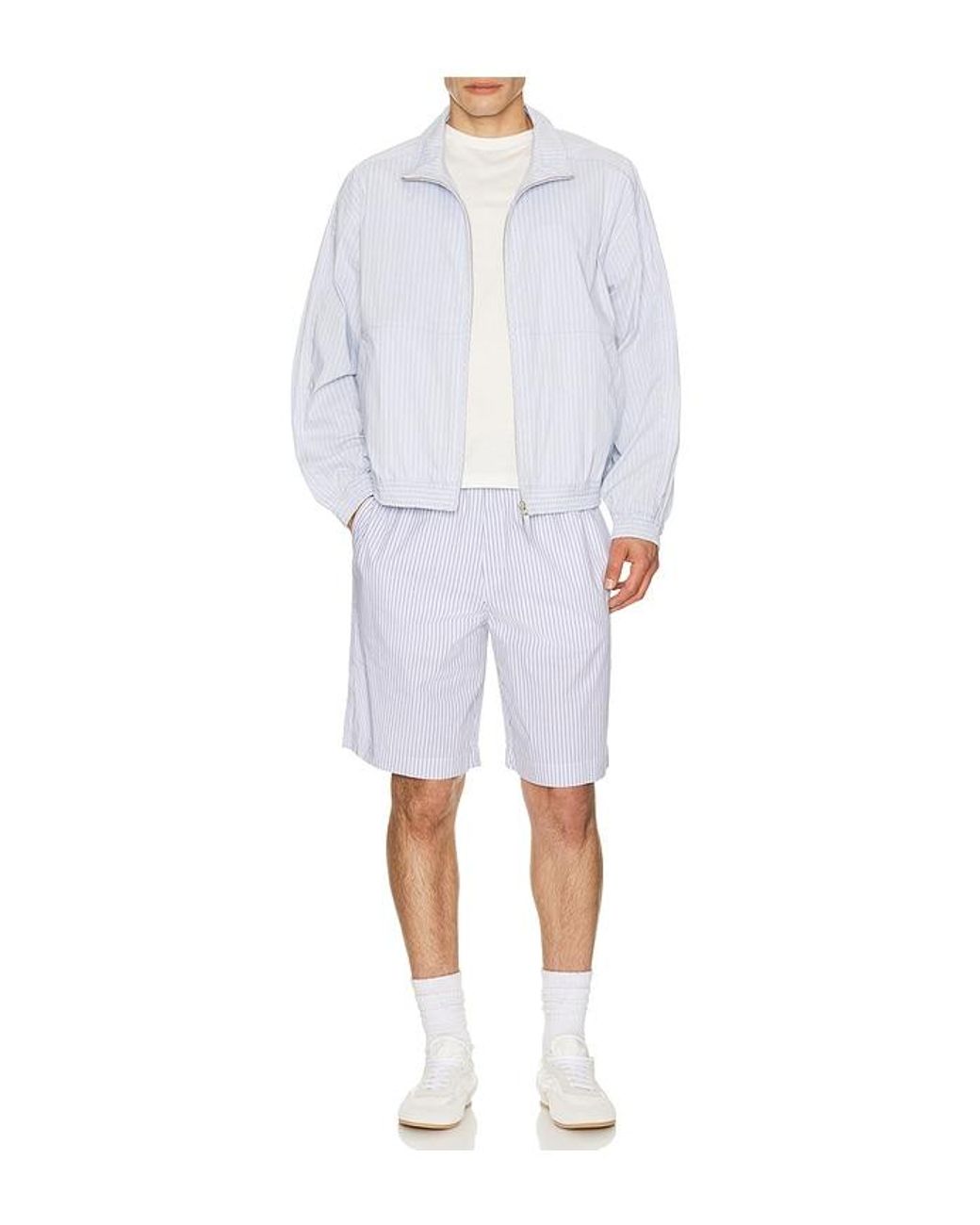 DUNST White Pajama Bermuda Shorts for men