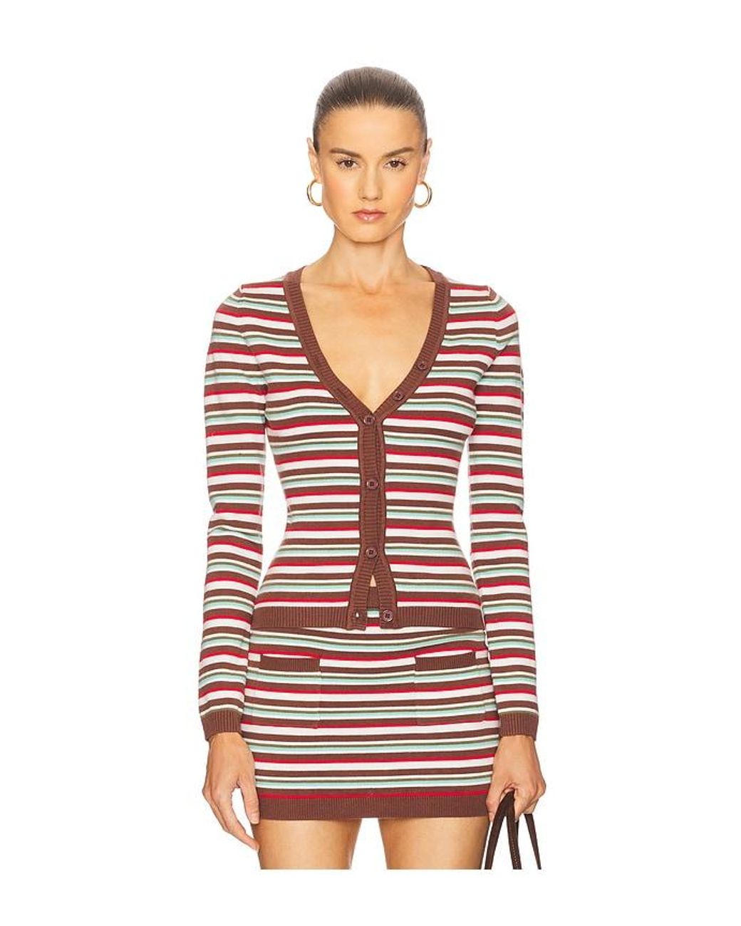 Seven Wonders Red Noemi Long Sleeve Top